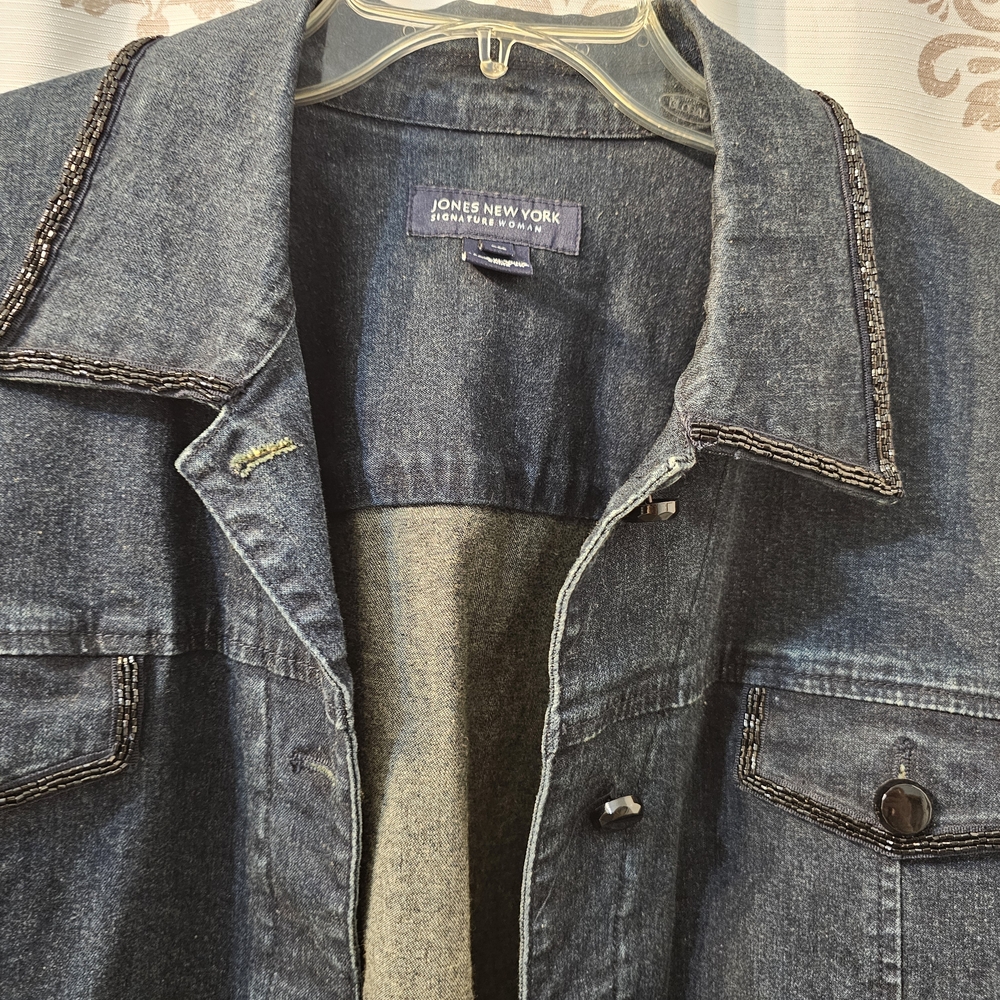 Coldwater Creek Indigo Jean Jacket - Picture 3 of 8